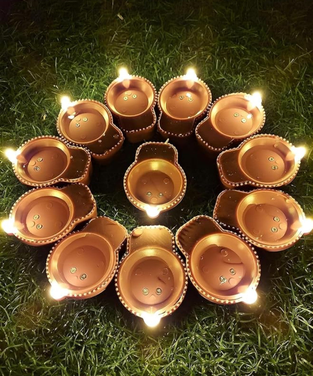Premium Akhand Jyoti Diya Set – Decorative Brass-Style Oil Lamp for Pooja & Festive Décor